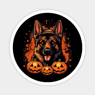 German Shepherd Halloween Magnet